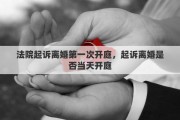 法院起訴離婚第一次開庭，起訴離婚是否當(dāng)天開庭