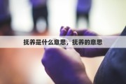 撫養(yǎng)是什么意思，撫養(yǎng)的意思