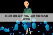 可以共同撫養(yǎng)孩子嗎，小孩共同撫養(yǎng)有何規(guī)定