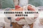 夫妻離婚孩子給誰(shuí)好，寶寶現(xiàn)在5個(gè)月，離婚孩子給誰(shuí)