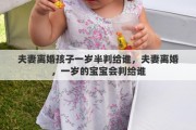 夫妻離婚孩子一歲半判給誰，夫妻離婚，一歲的寶寶會判給誰