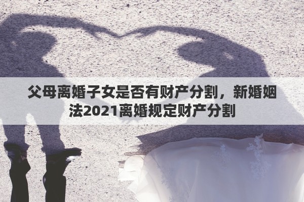 父母離婚子女是否有財(cái)產(chǎn)分割，新婚姻法2021離婚規(guī)定財(cái)產(chǎn)分割